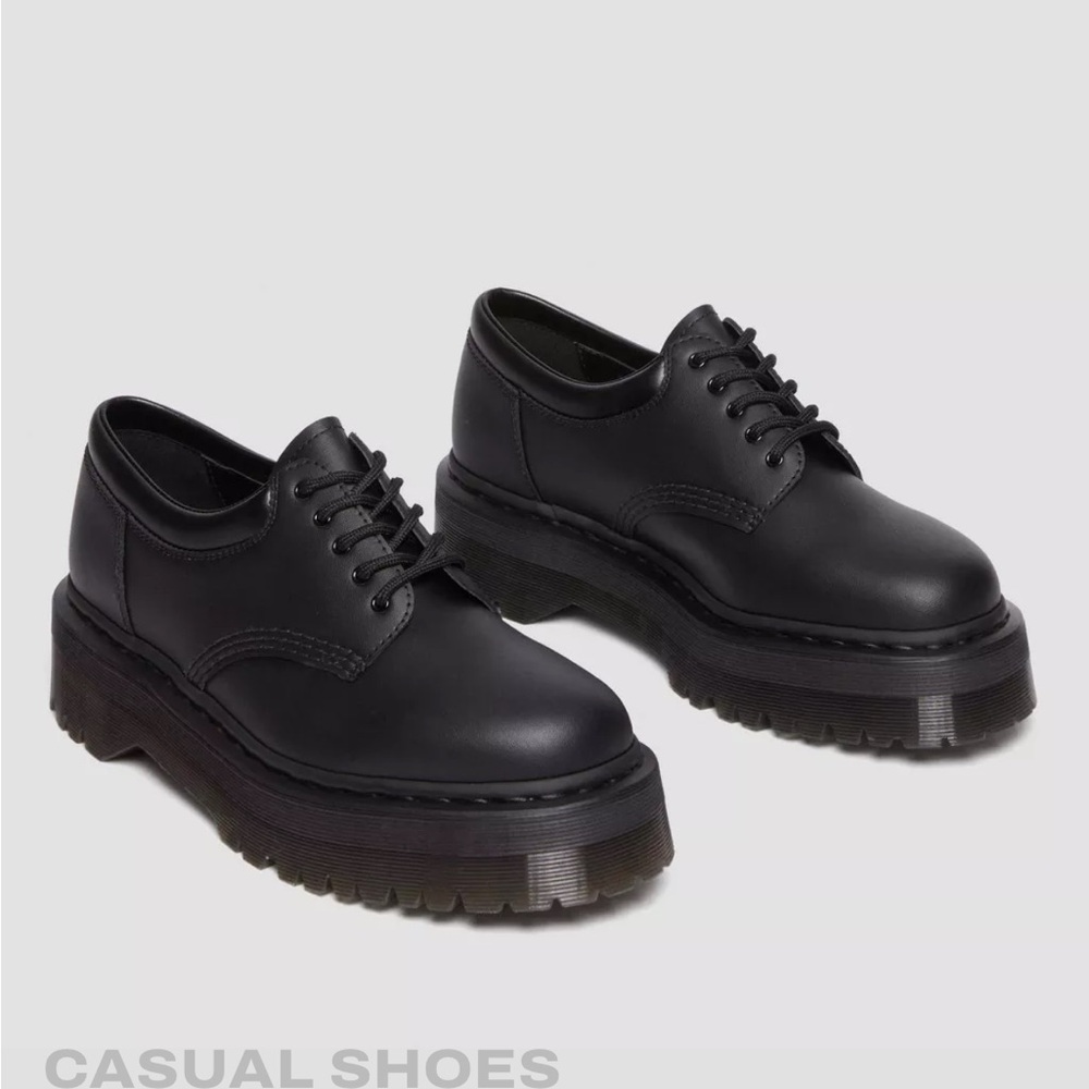 Dr Martens Black Vegan 8053 Felix Platform Shoes